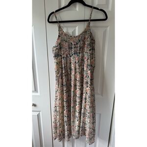 Anthropologie dRA Floral Flowy Midi Maxi Dress with Pockets